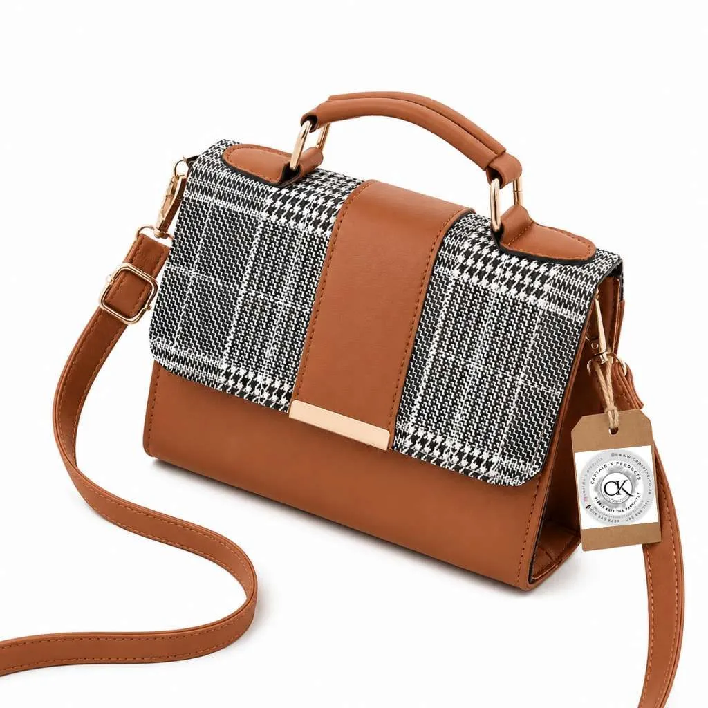 Captain - K Leather Large Capacity Luxury Handbag - Brown
