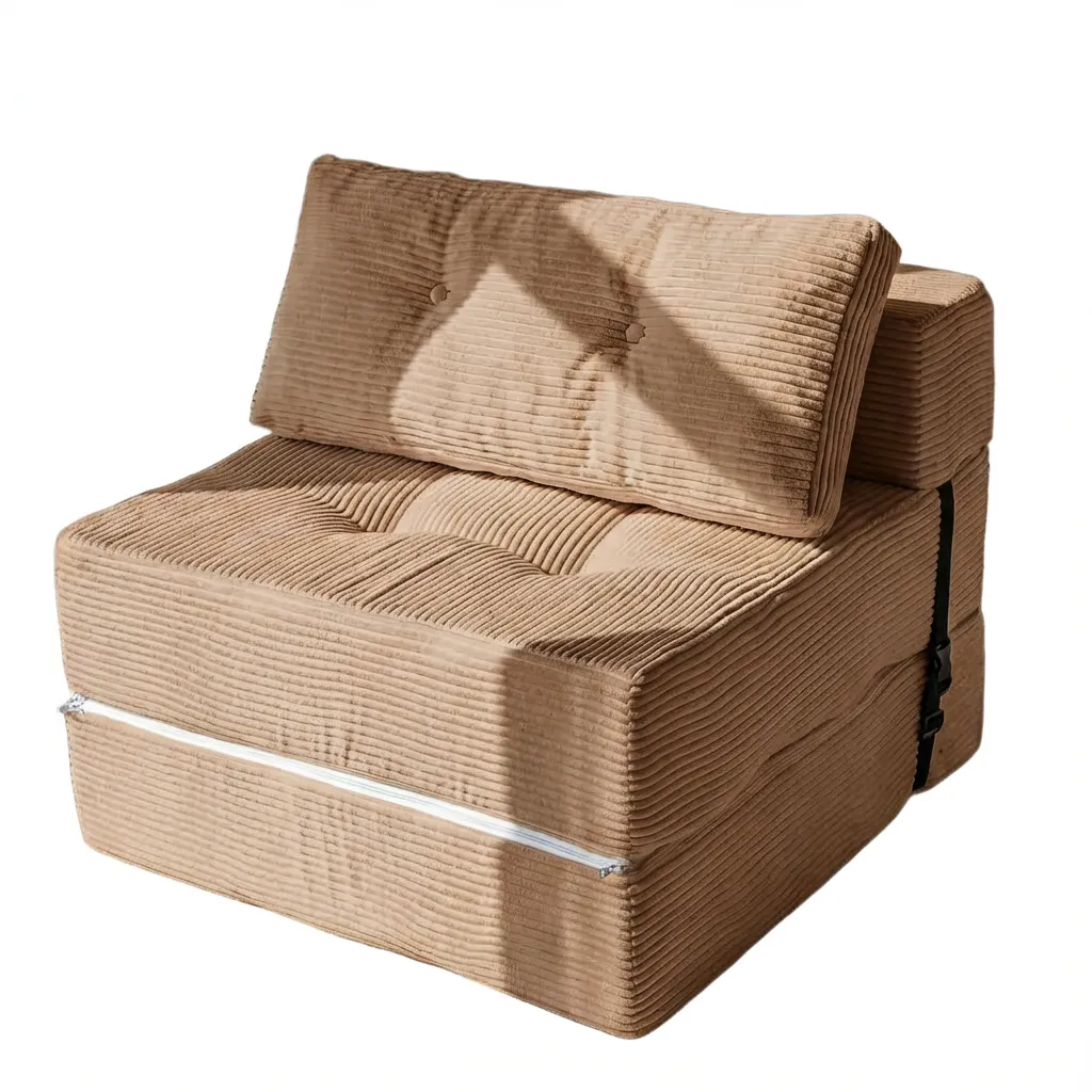 Lomansa Folding Sofa Bed, Convertible Sofa Bed with High-Density Support - Brown