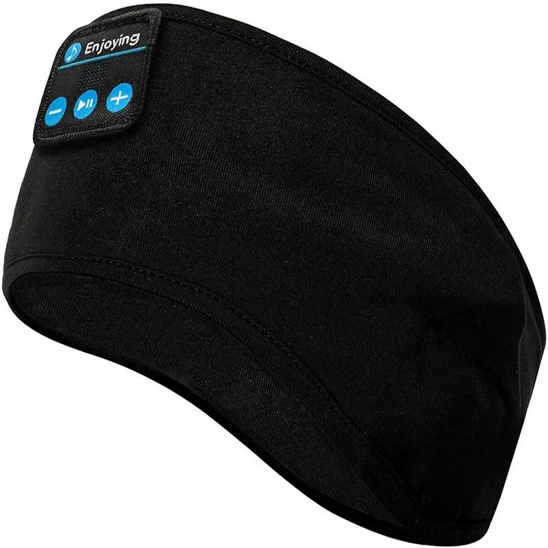 Sleep Headband Headphone and Bluetooth Sports - Black