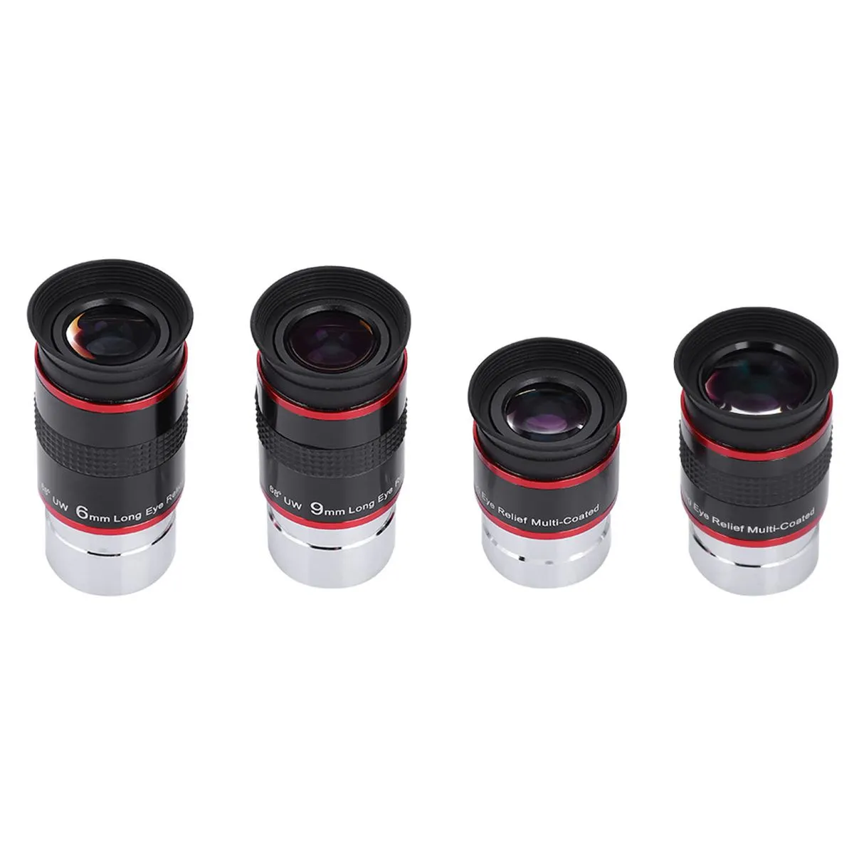 68 Ultra Wide Eyepiece Kit 6mm 9mm 15mm 20mm for Telescope
