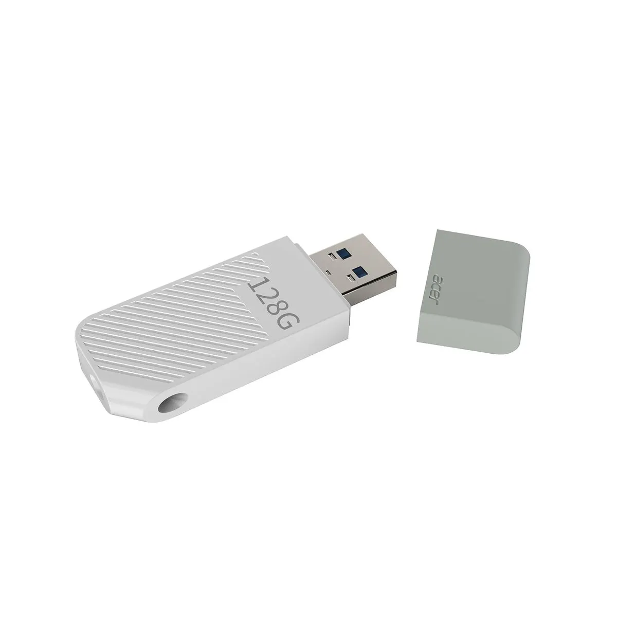 Acer UP300 USB 3.2 Gen 1 Flash Drive - 128GB High-Speed Data Storage - White