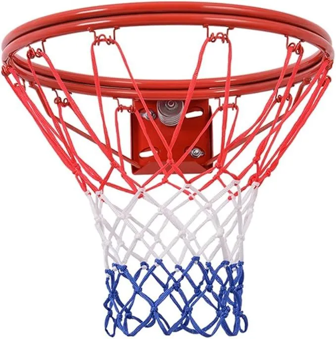 Basketball Hoop Net Ring Wall Mounted Outdoor Hanging Basket - 45cm