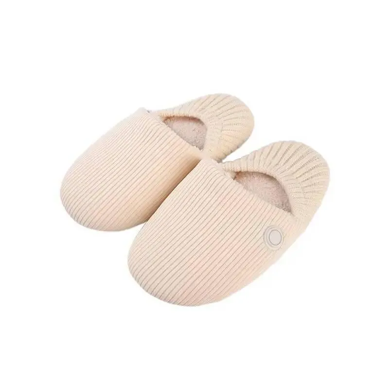 Japanese Knit Cotton Slippers Non Slip 3 Heat Settings