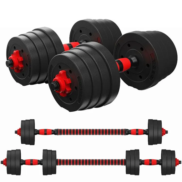 Tecno Train 20KG adjustable dumbbell set with barbell extension