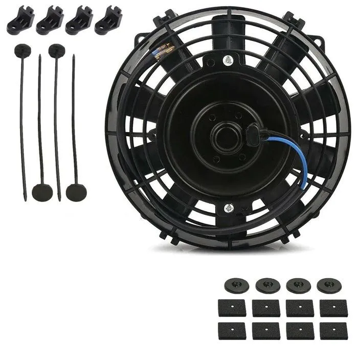 Radiator Fan 8", Universal 8", Straight Blade, Includes Mount Kit,