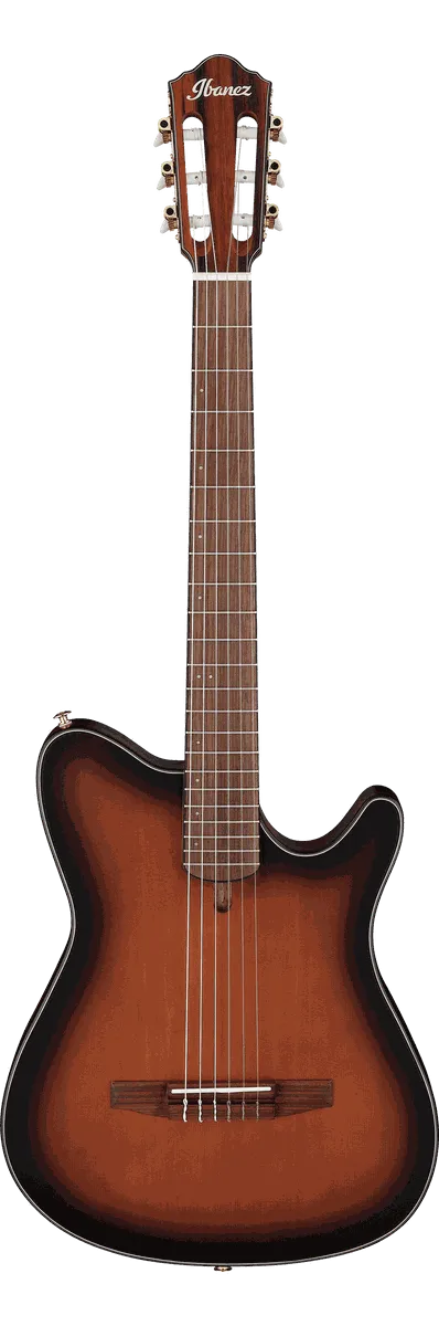 Ibanez FRH10N Nylon String Acoustic-Electric Guitar - Brown Sunburst Flat  