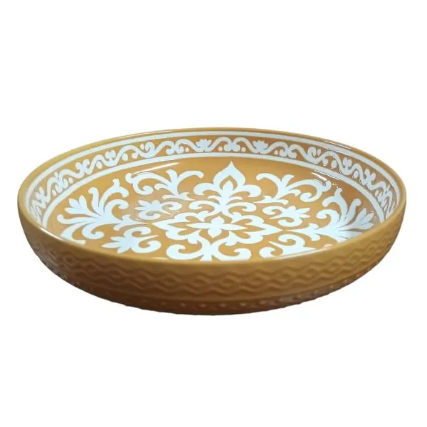 Villa Alegre 30cm Ceramic Serving Dish - Beige White