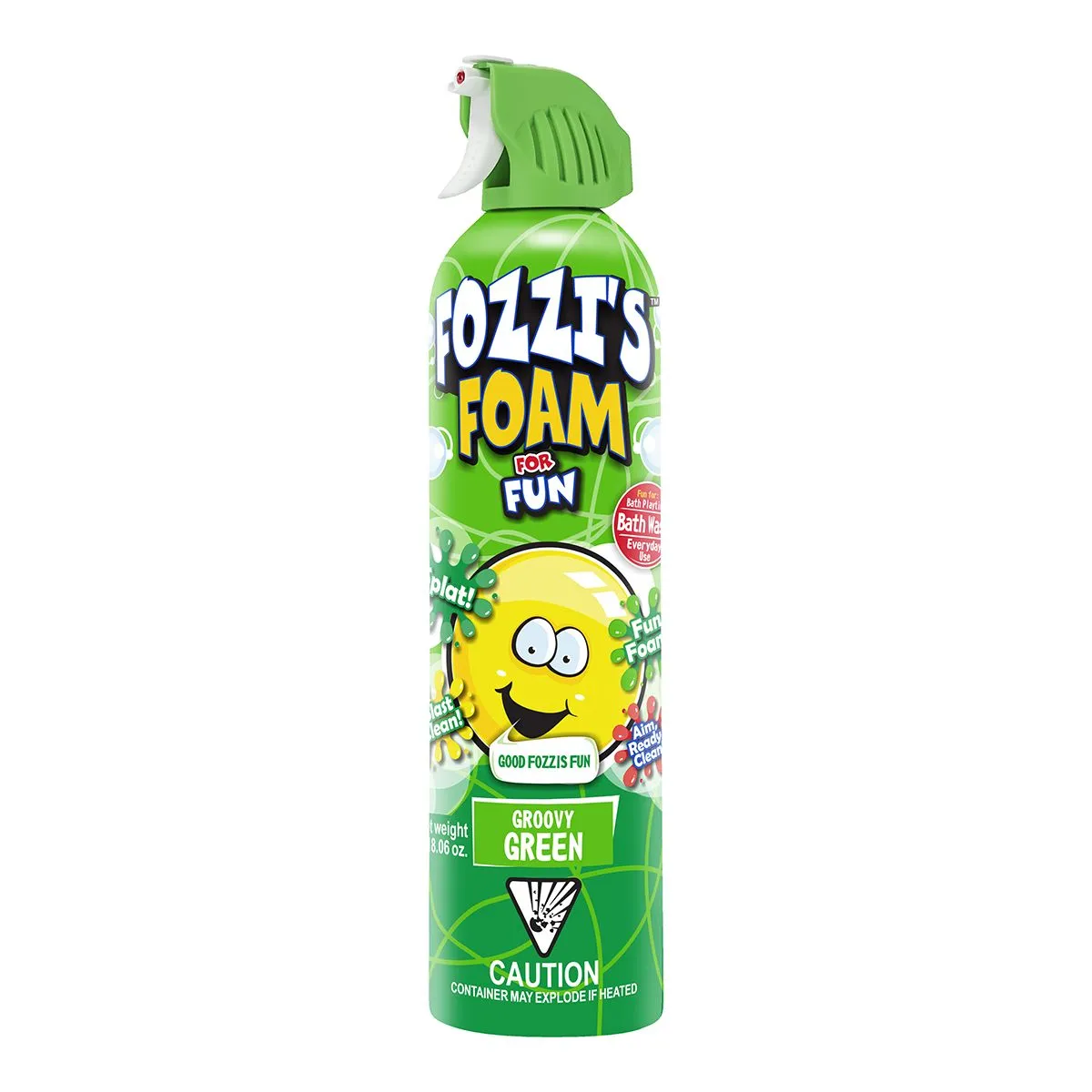 Fozzis Foam For Fun Groovy Green 550Ml - 2 Pack