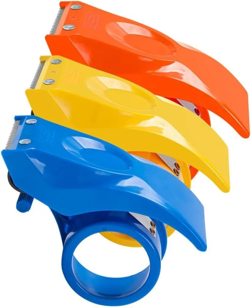 3pcs Packaging Tape Dispenser Set Plastic Heavy Duty Tape Cutter