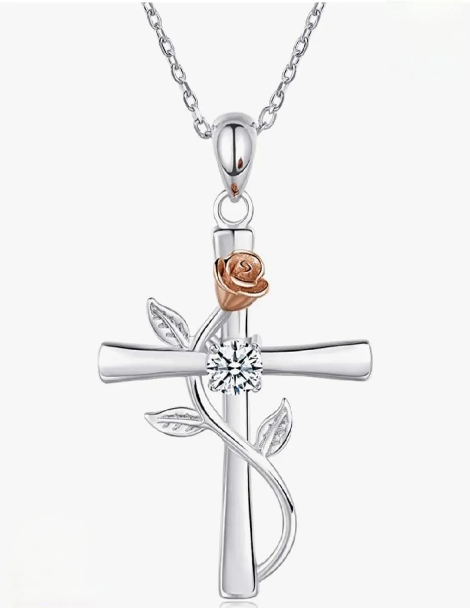 Saintly White Topaz/April Birthstone Immortality Necklace