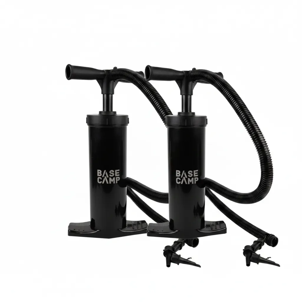 Basecamp Heavy Duty Double Action Hand Pump for Inflatable Items - 2 Pack