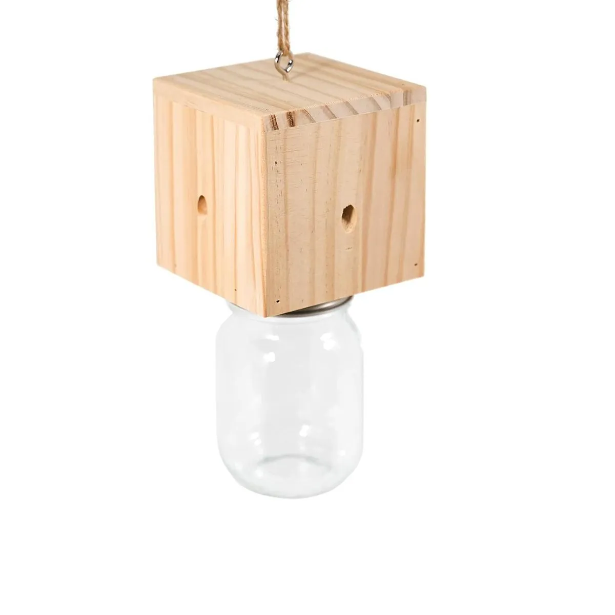 Wood Carpenter Bee Trap for Outside Best Bee Insect Trap with Plastic Jar