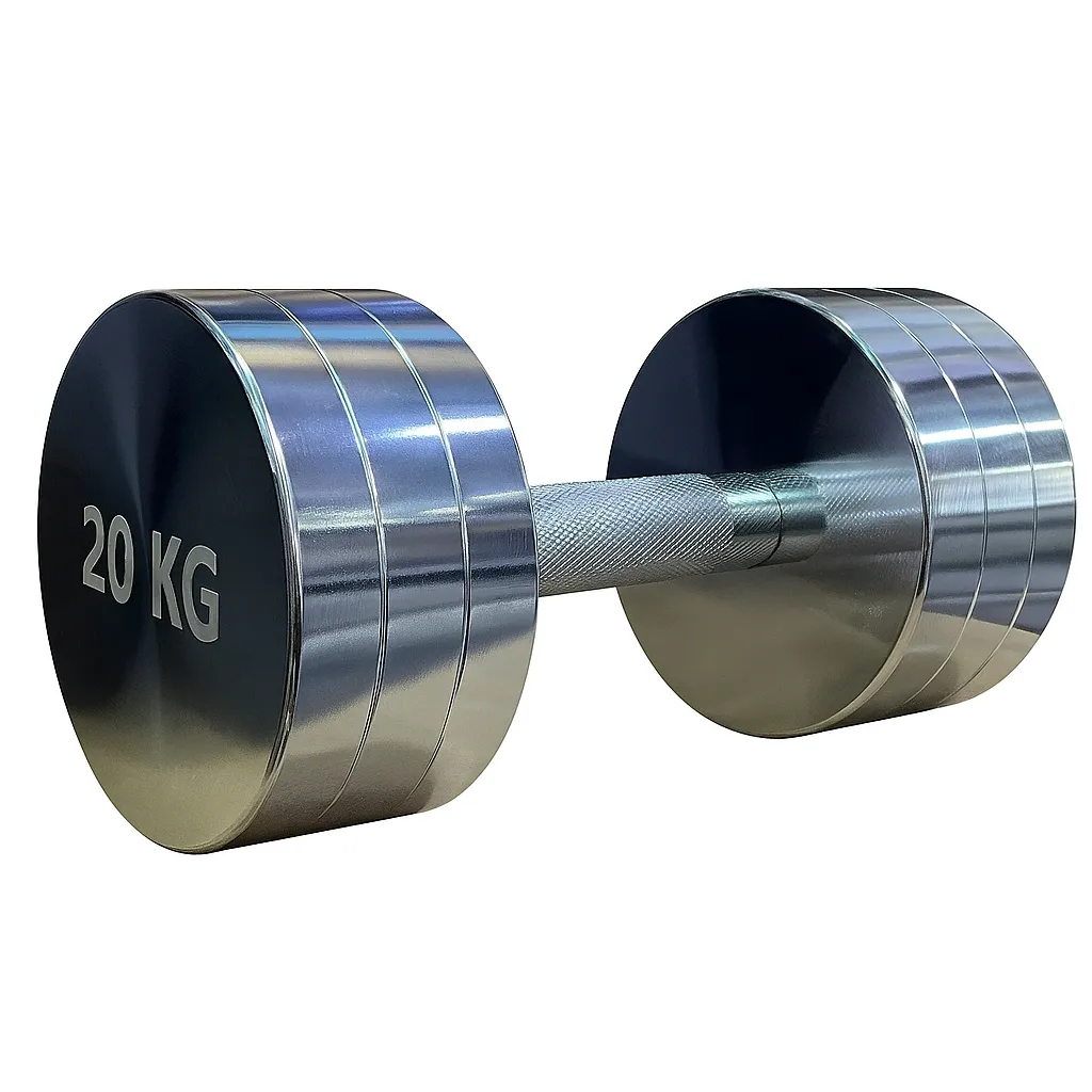 Heavy-Duty Dumbbells - 20kg, Round Head, Solid Iron