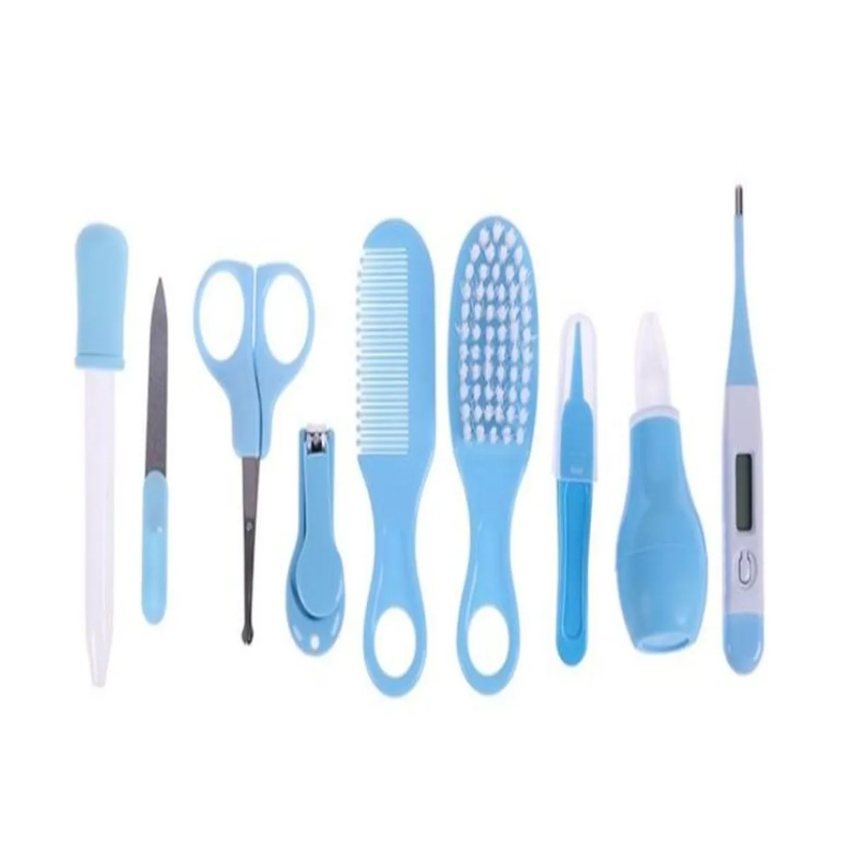 Essential 10-piece Baby Care Grooming Kit - Blue