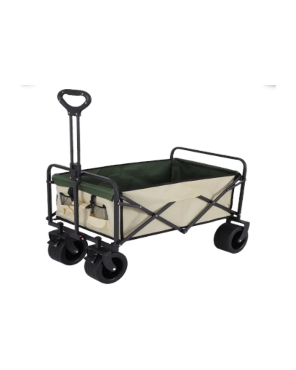 Outdoor Garden Park Utility Wagon Portable Beach Trolley Cart