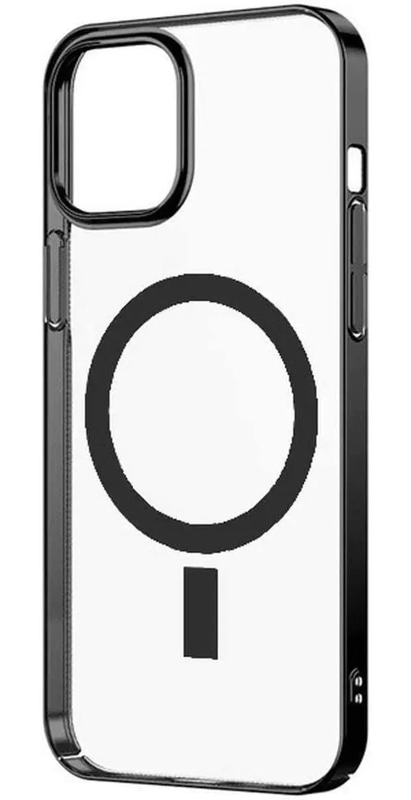 Clear Magsafe Magnetic Electroplating Case Pouch Cover iPhone 14 Pro Max - Black