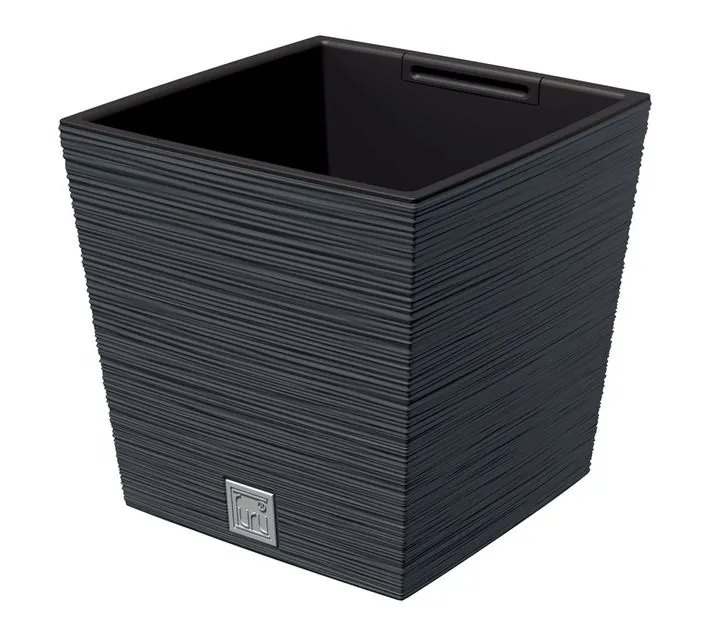 Square Low Pot 240 x 240 x 235 mm - Anthracite