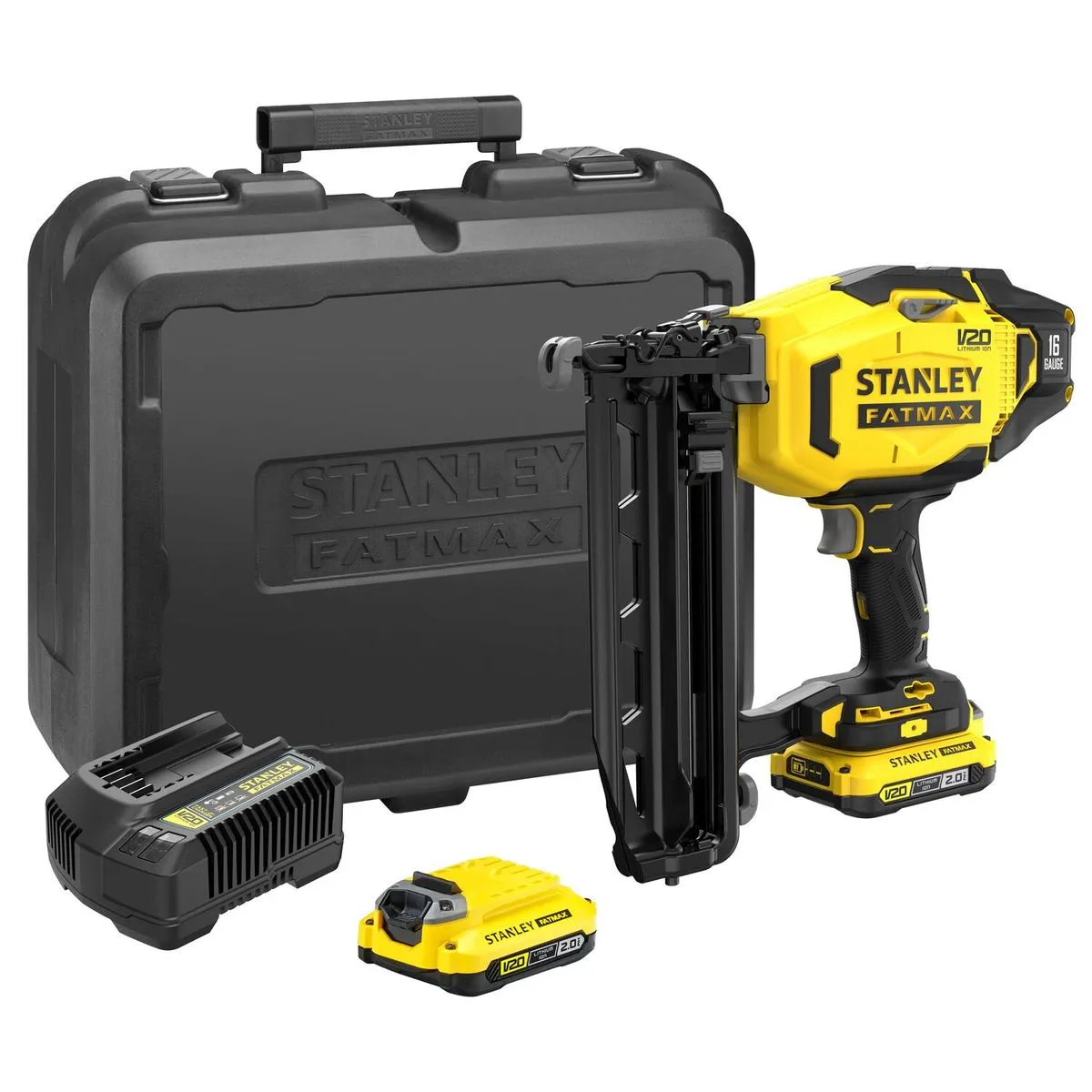 STANLEY FATMAX V20 18V 16 Gauge Finishing Nailer + 2 Batteries + Kitbox