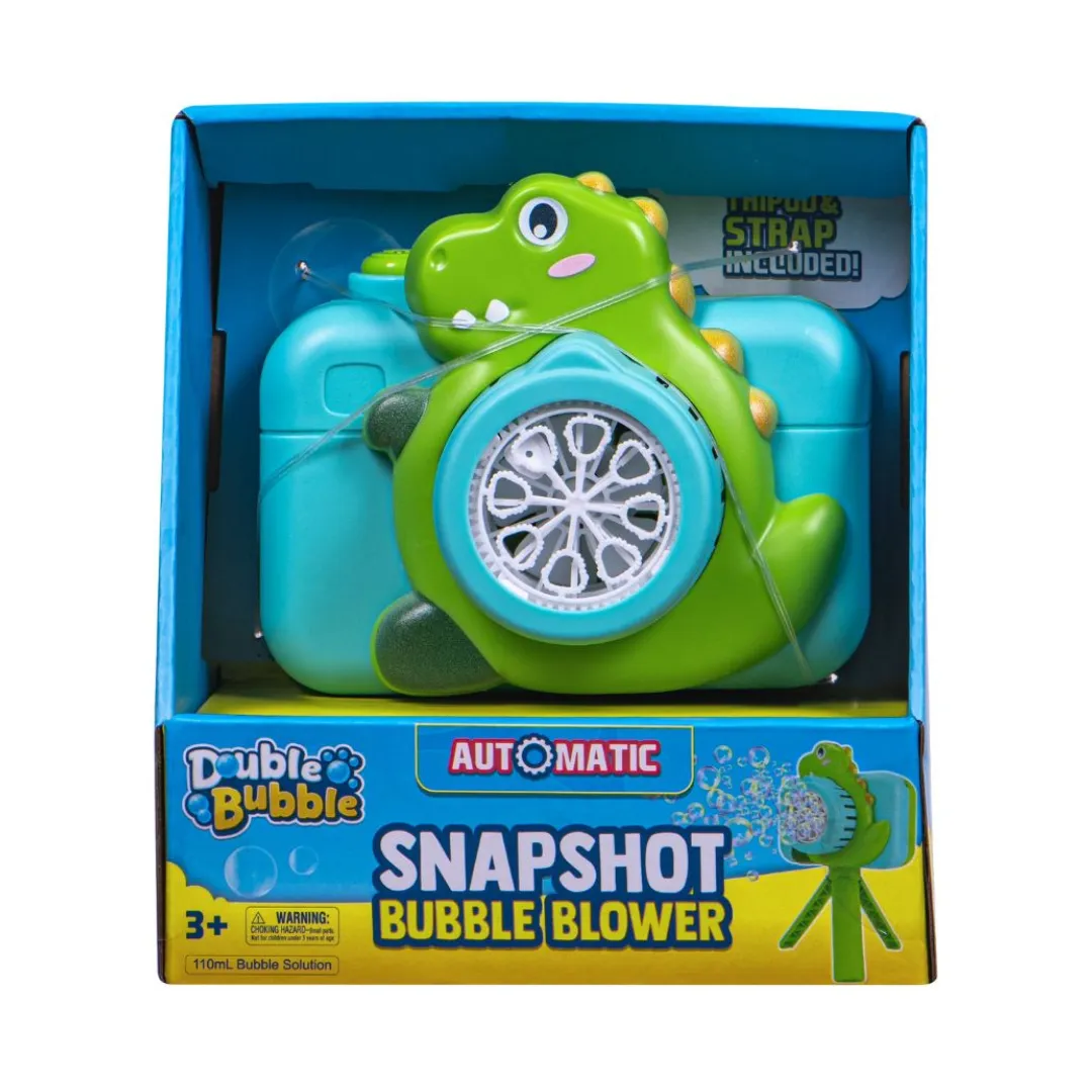 Double Bubble Snap Shot Bubble Camera - Automatic Bubble Machine for Kids - Green