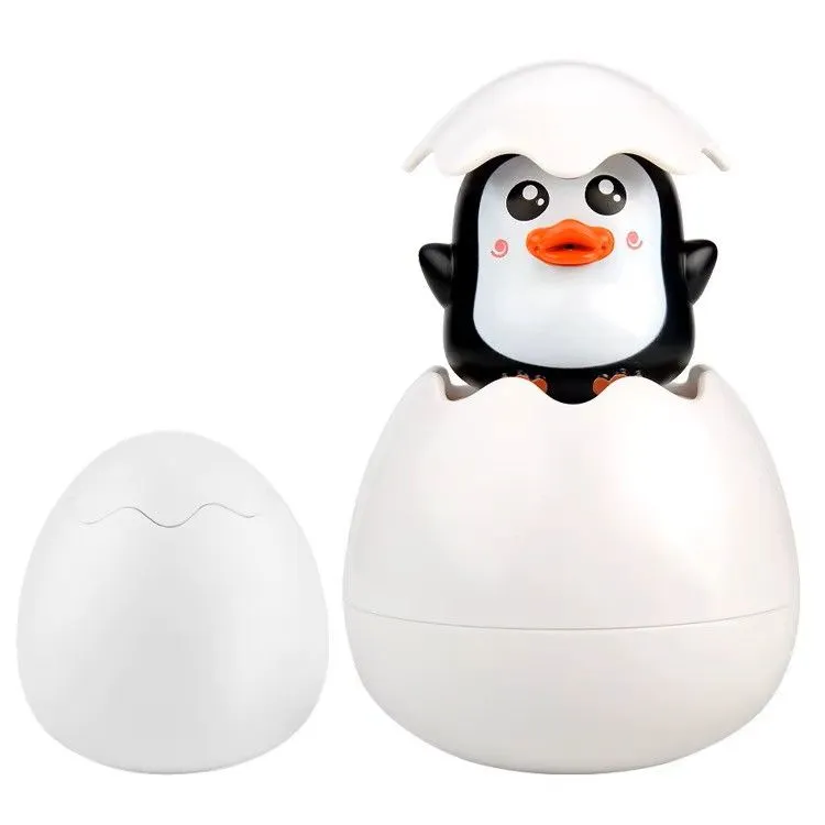 Hatching Egg Bathtub Water Sensory Toy - Penguin Black