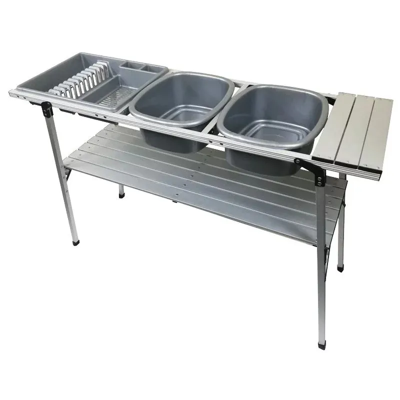 AAC Double Dishwash Stand Aluminium