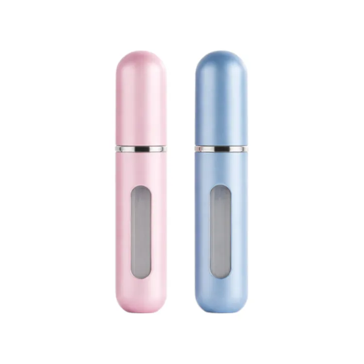 2 Pack - 5ml Portable Perfume Atomizer Container - Pink, Blue