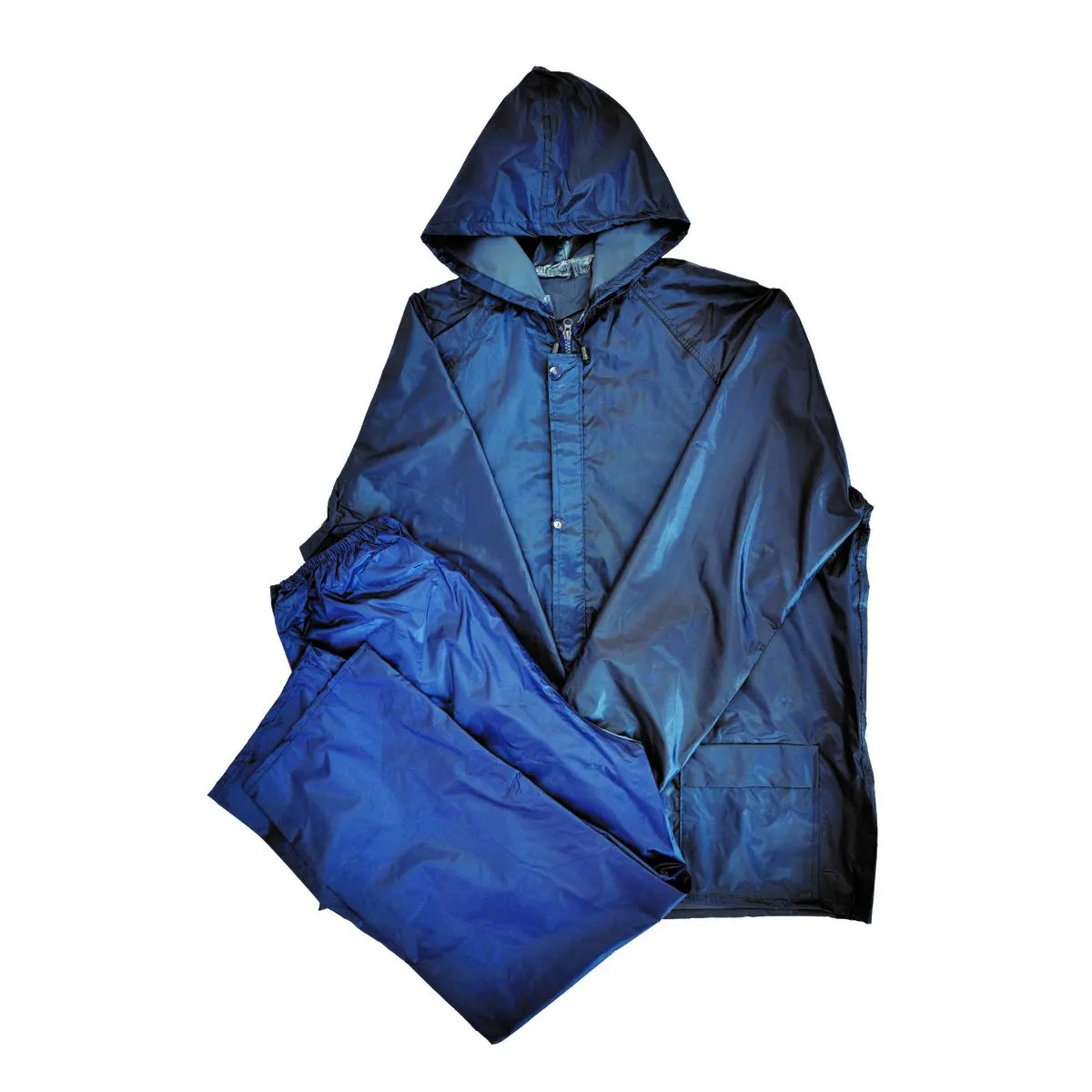 Navy Two Piece Rubberised Rain Suit