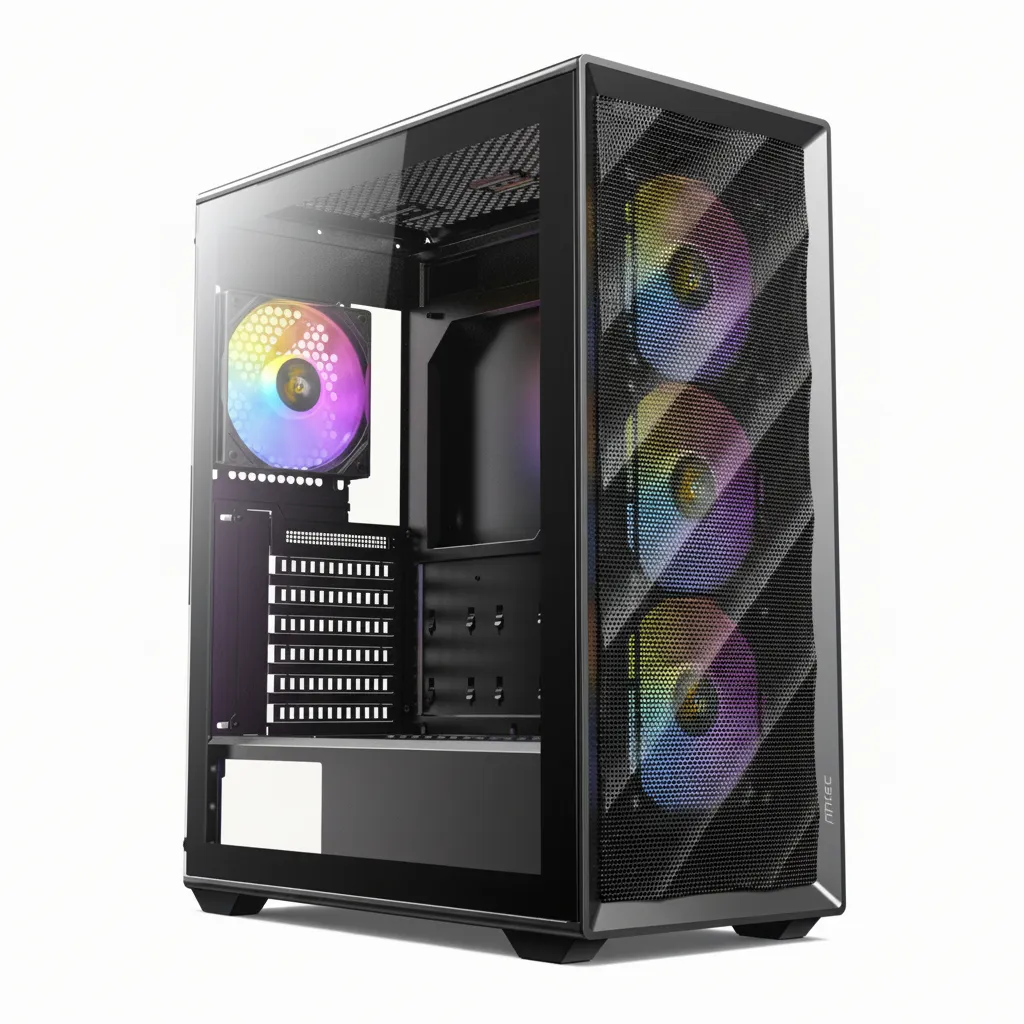 Antec Mid-Tower Gaming Chassis with ARGB Lighting - Black
