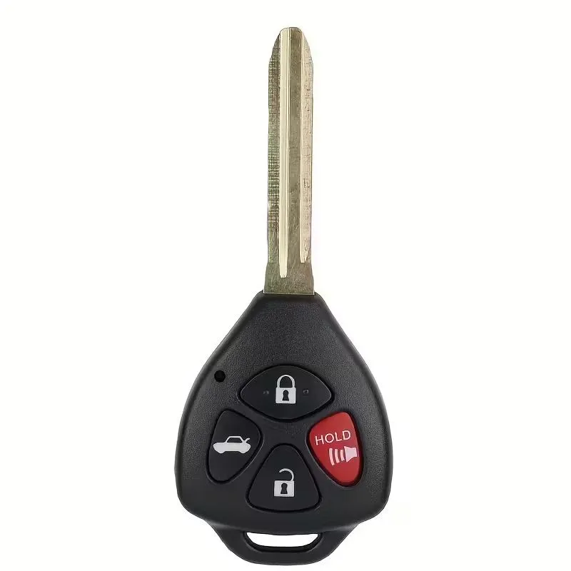 4 Buttons Car Key Shell Replacement Compatible with Toyota