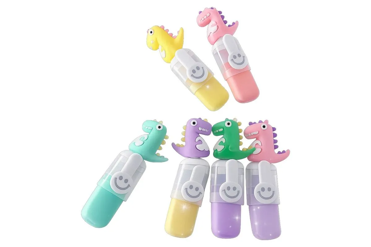 Dinosaur Highlighter Pen Set (6 Pack)