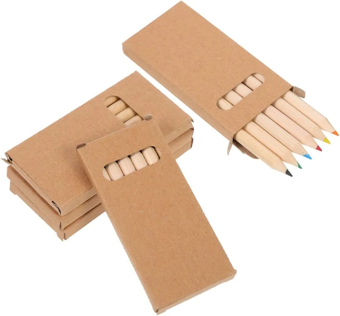 5 Boxes of 3.5-inch Mini Colored Pencils Set, Small Drawing and Sketching