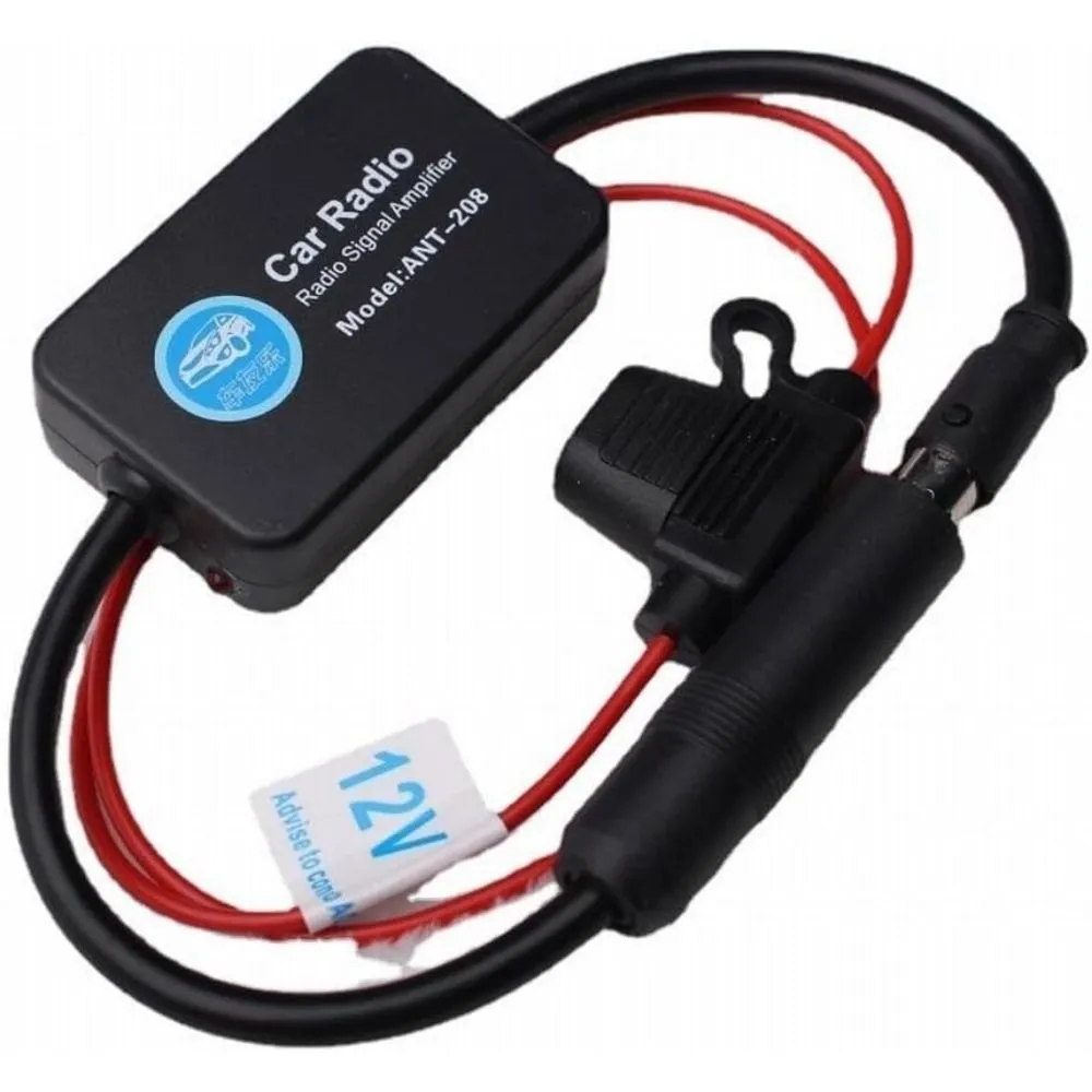 12V Car AM FM Radio Antenna With Motorized Signal Booster For Better Radio