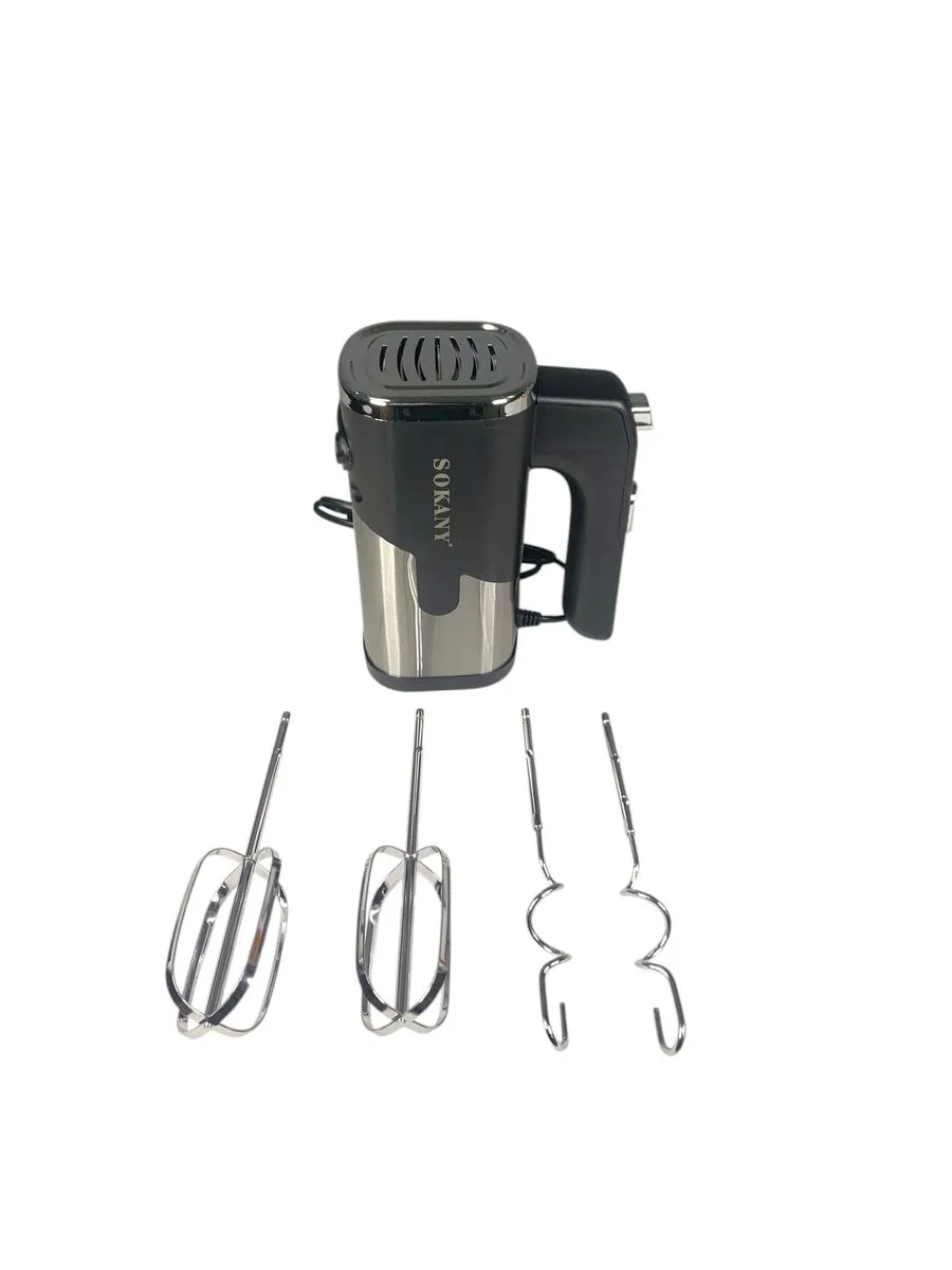 5-Speed Hand Mixer with Stainless Steel Beaters - Lightweight Electric Hand