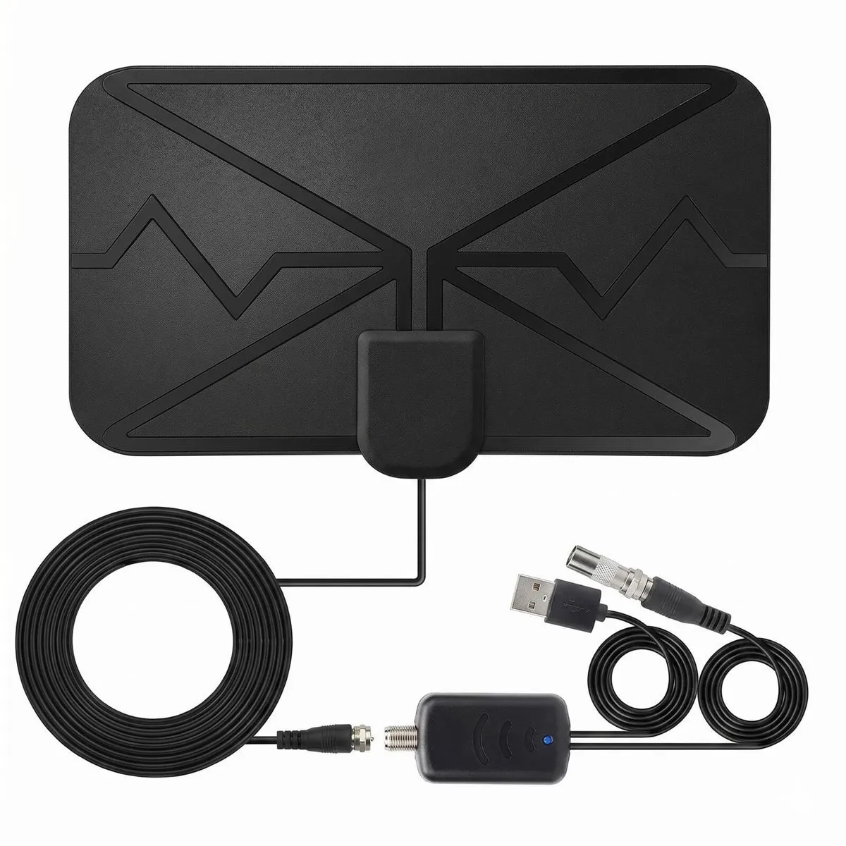 Indoor HDTV Antenna with Signal Amplifier