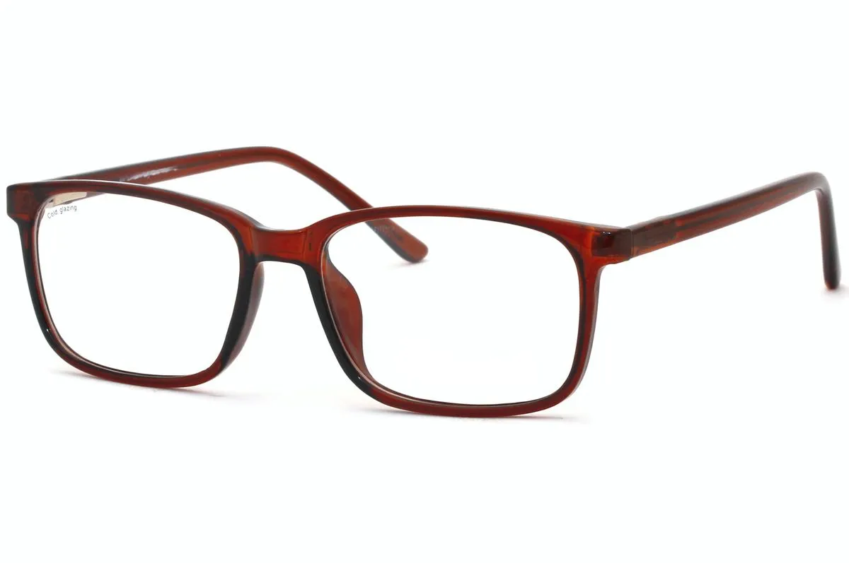 Aweh Eyewear Blue Light Blocking Glasses for Computer/Phone/TV: SL396 - Dark Brown