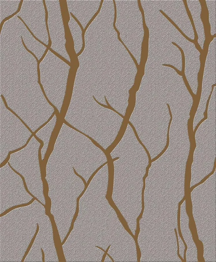 3D Velvet Abstract Wallpaper - Brown