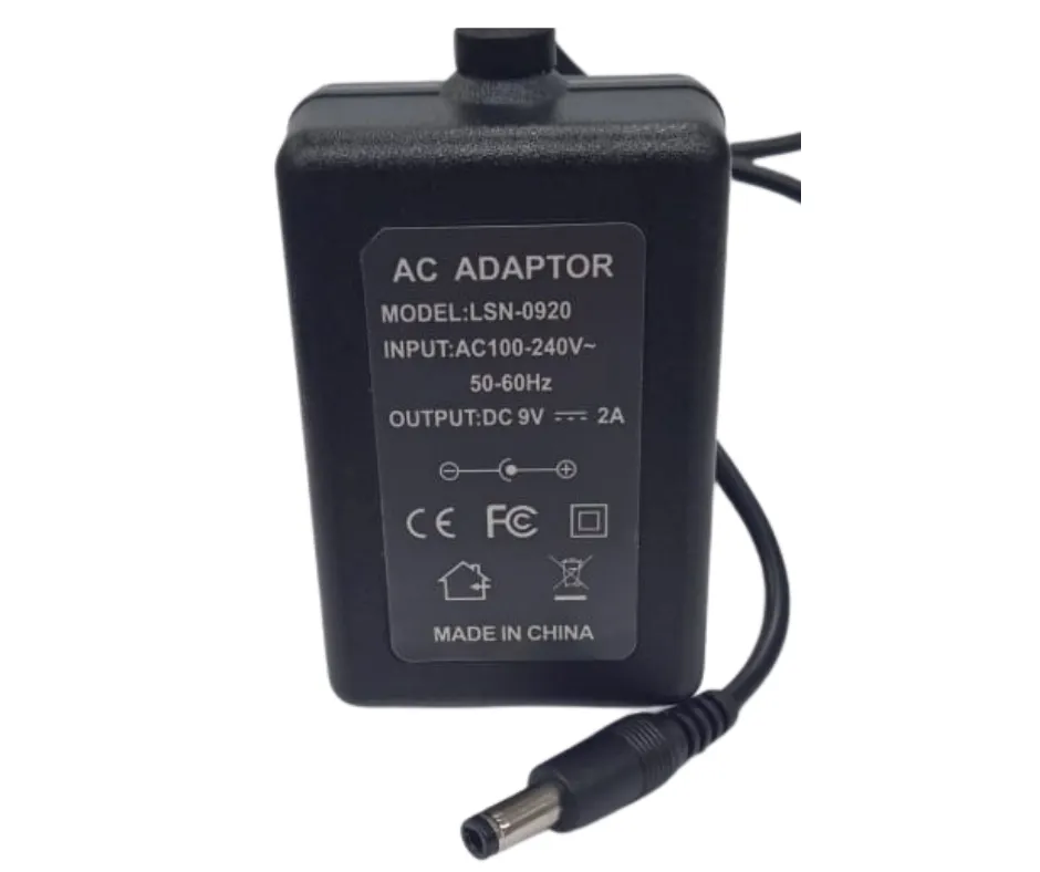 9V2A 5.5mmx2.5mm Power Supply Used For LED Lamps, Routers, Speakers