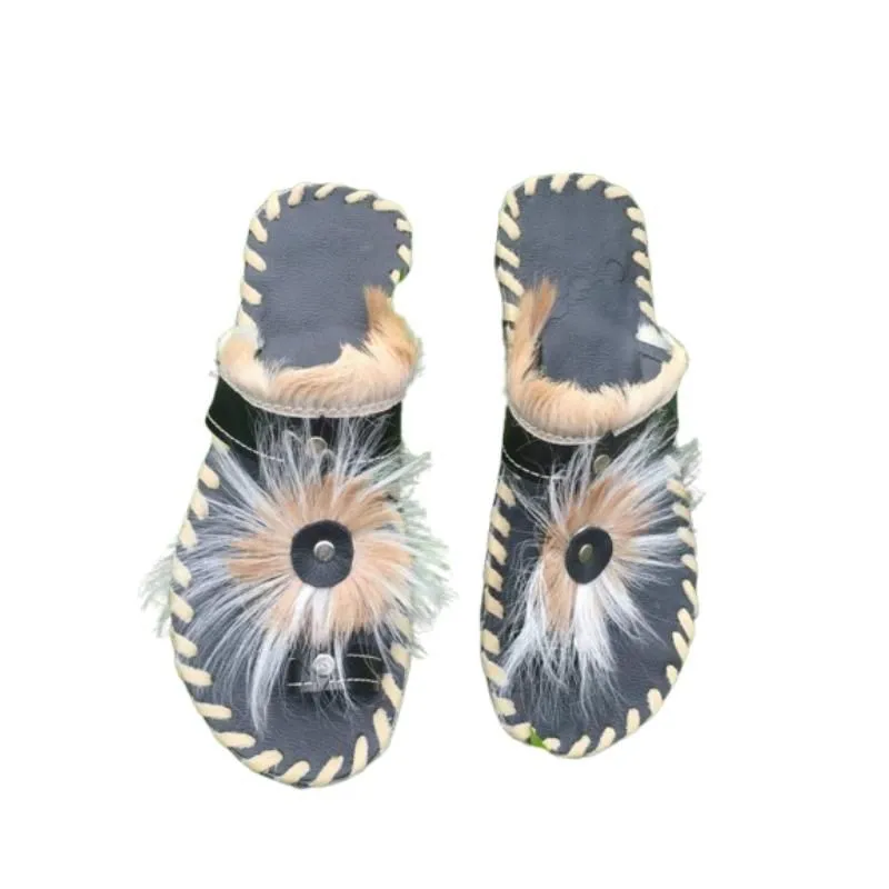 Brown Zulu Imbadada Sandals - Handmade from Genuine Springbok Hide Tyres
