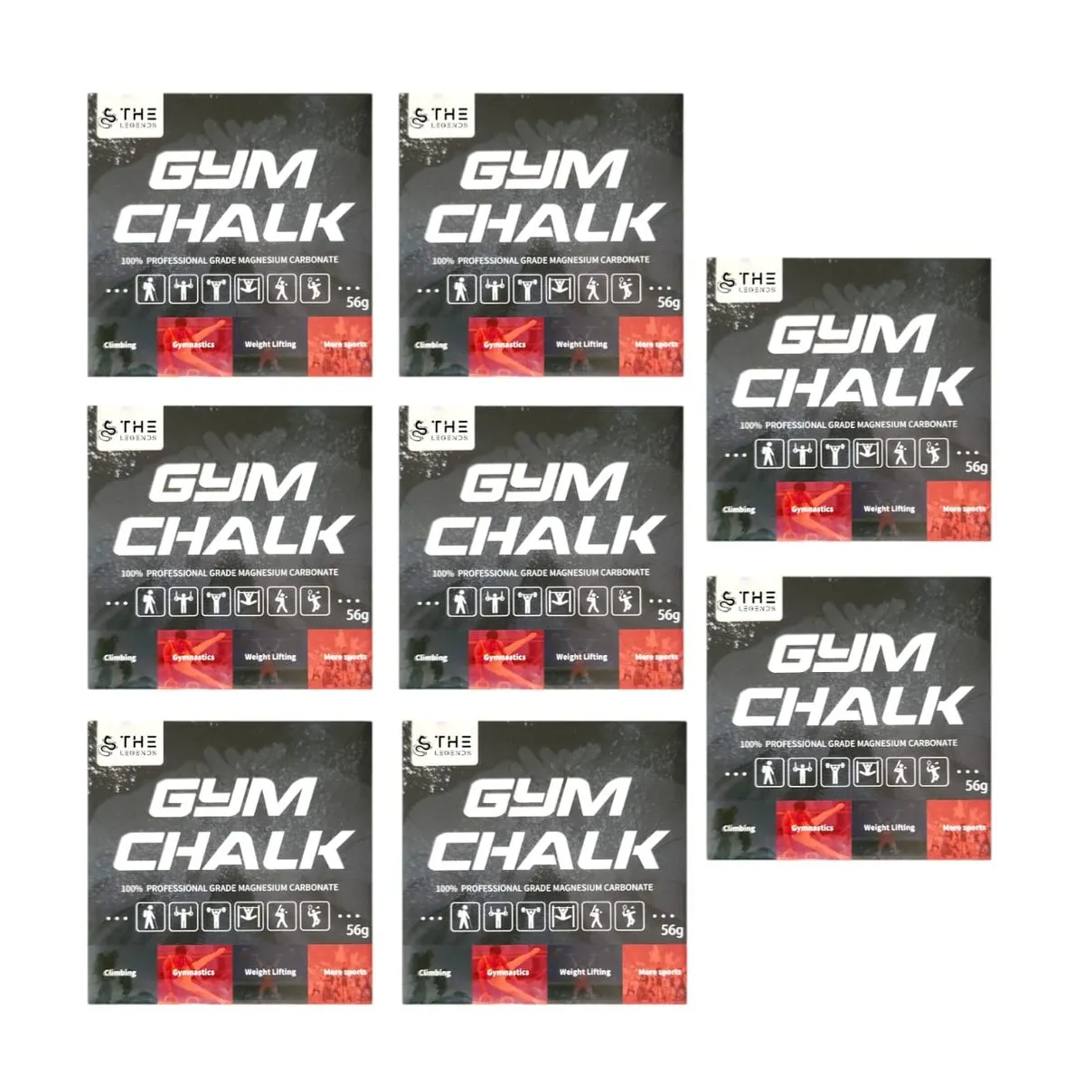 The Legends Gym Chalk 8-Pack