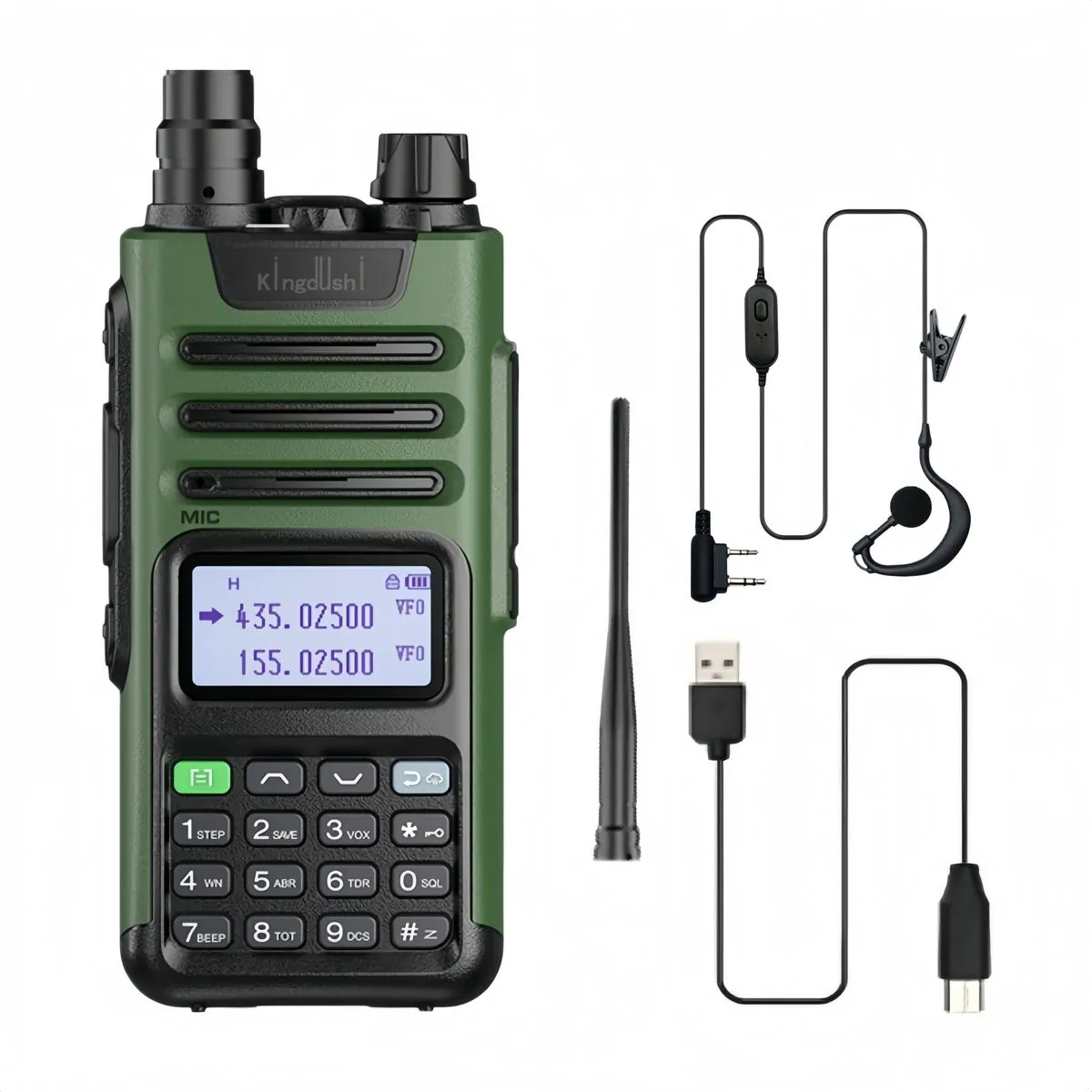 Kingdushi Handheld Two Way Radio, 128 Channels Dual Band