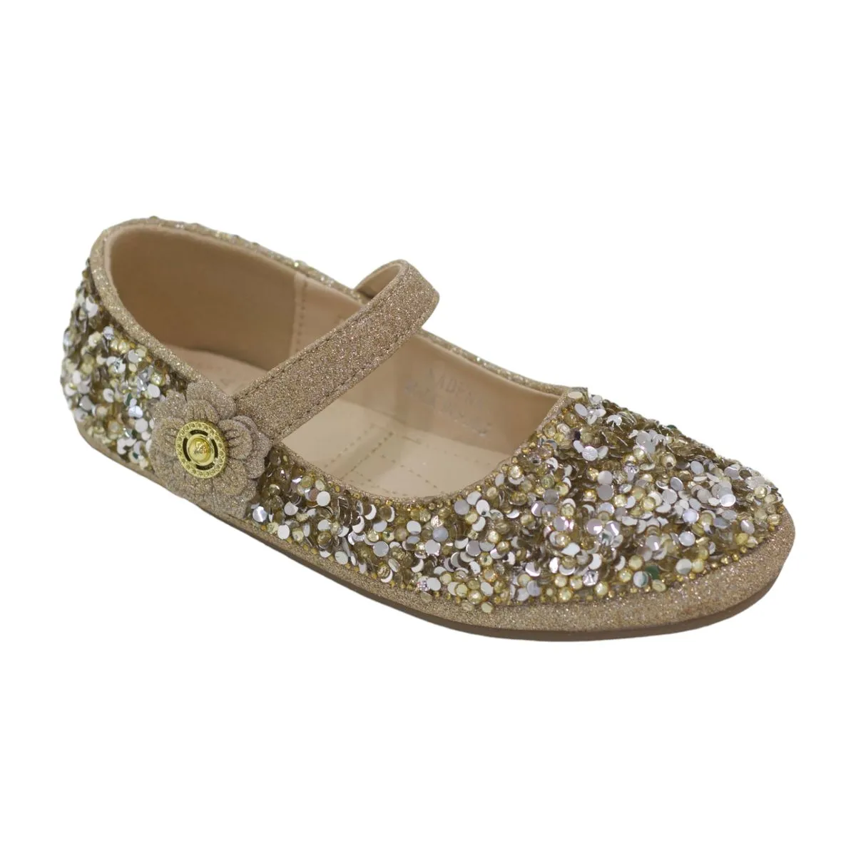 LaMara Paris Kadena Glitter Girls Dress Pump - Gold