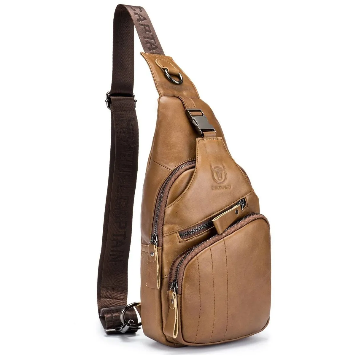 Genuine Leather Sling Crossbody Men's Chestbag Bag