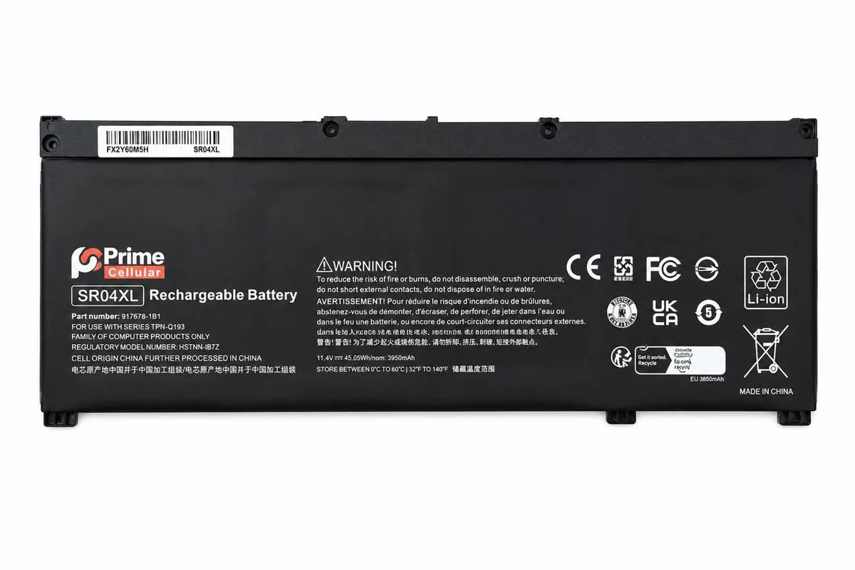 Replacment Laptop Battery with Compatible HP SR04XL TPN-Q211,TPN-Q213,C133