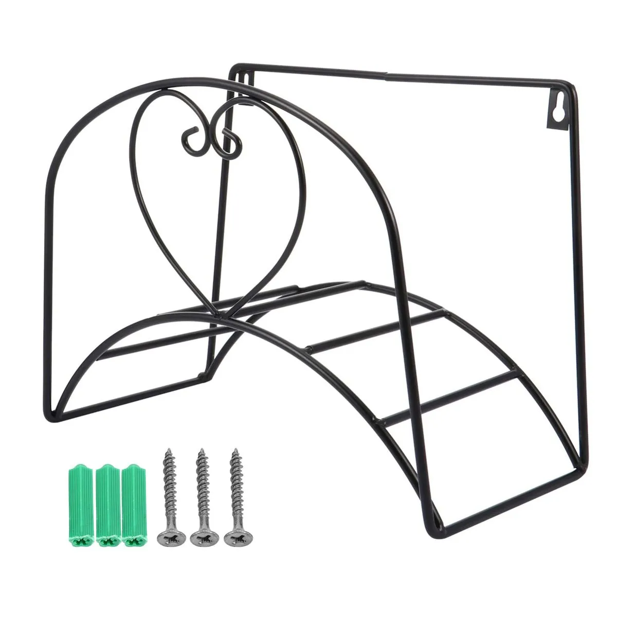 Metal Hose Hanger Mountable Hose Holder For Outdoor Garden - Heart Shape
