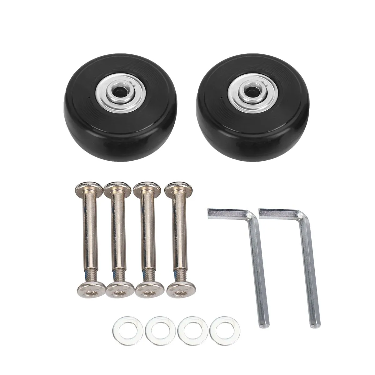 Luggage Suitcase Replacement Wheels Repair Tool 50x20x6 1Mm 2 Sets