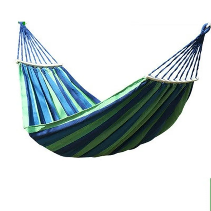 Creative Living Double Size Cotton Hammock - Blue