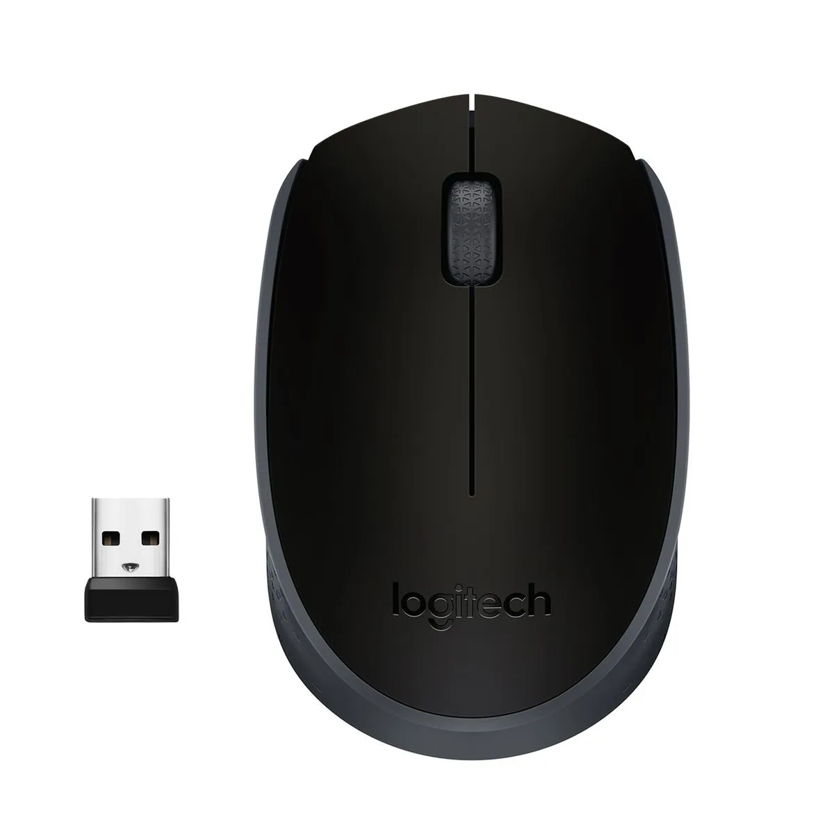 Logitech M171 Wireless Mouse with USB Nano Receiver - Ambidextrous - Black
