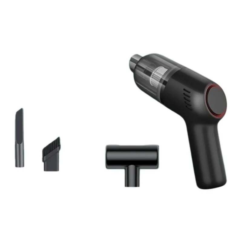 Wireless Handheld Strong Suction Car Vacuum - Black