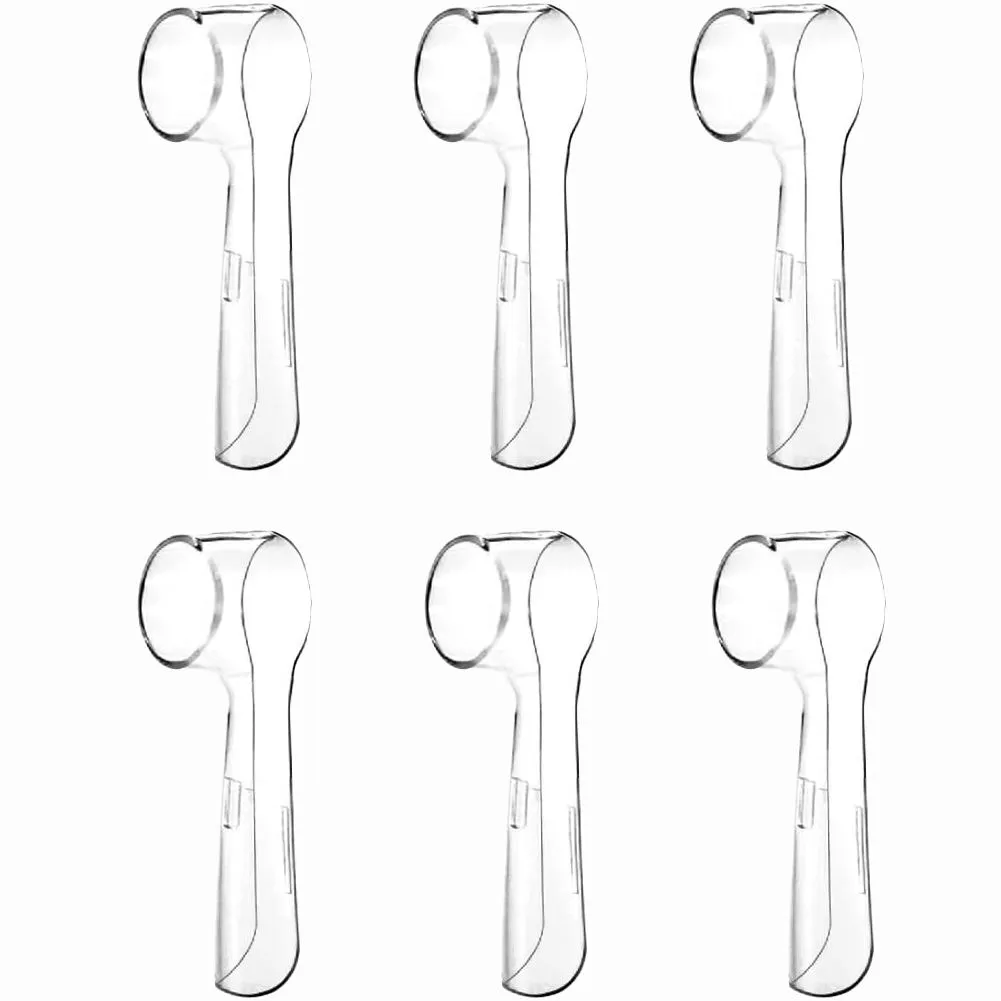 6 Pieces Hygienic Protective Cover Cap Compatible with Oral-B Toothbrush Heads
