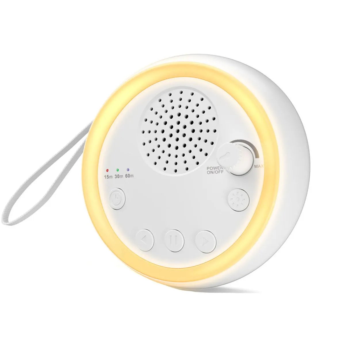 16 Soothing White Noise Sound Machine,Night Light & Timer for Baby Sleep